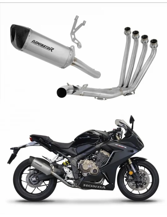 Ligne d'échappement complète Dominator HP6 Titane pour Honda CBR 650 R 2019-2023, vue 1