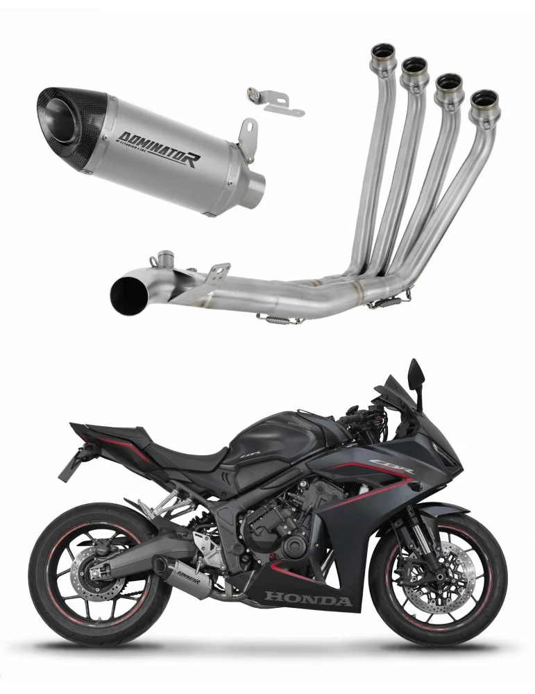Ligne d'échappement complète Dominator HP8 Titane pour Honda CB 650 R / E-Clutch (2024-2025)
