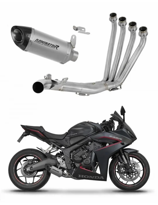 Ligne d'échappement complète Dominator HP8 Titane pour Honda CB 650 R / E-Clutch 2024-2025, vue 1