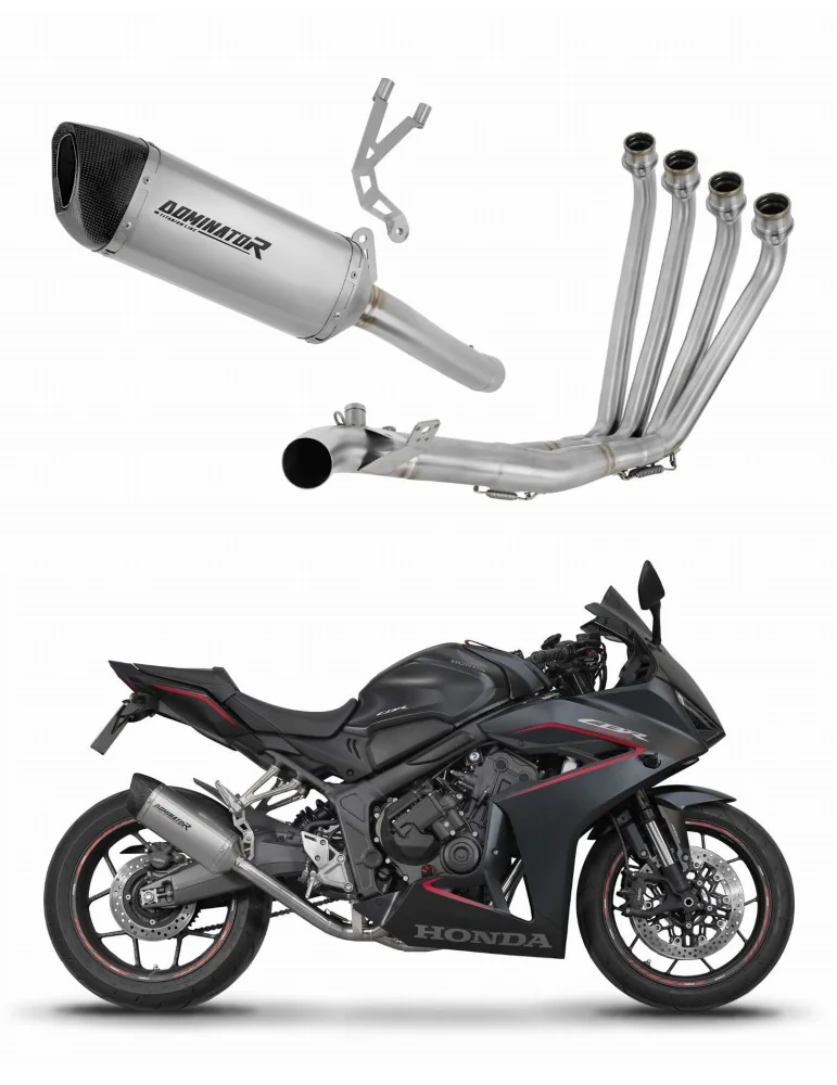 Ligne d'échappement complète Dominator HP6 Titane pour Honda CBR 650 R / E-Clutch (2024-2025)