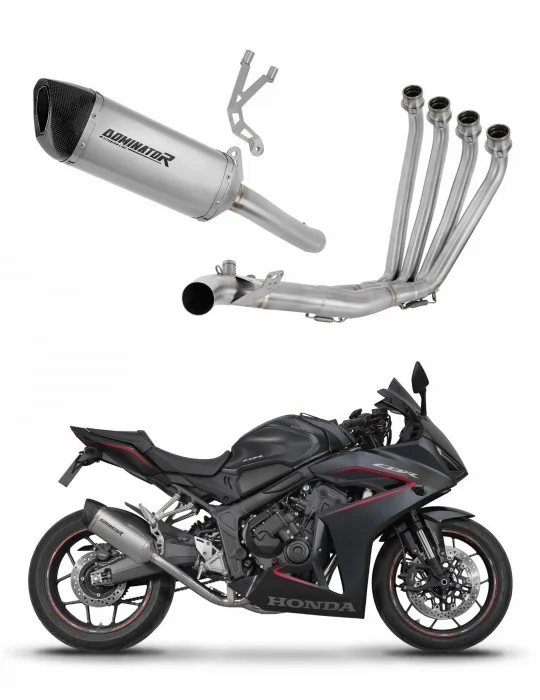 Ligne d'échappement complète Dominator HP6 Titane pour Honda CBR 650 R / E-Clutch 2024-2025, vue 1