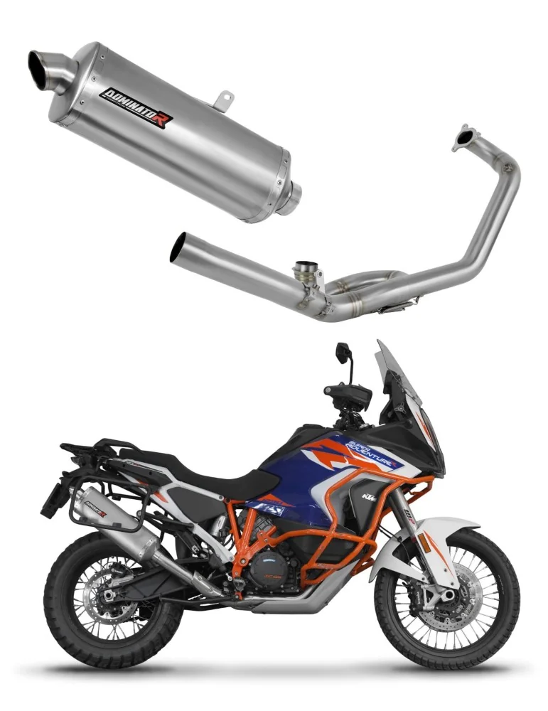 Ligne d'échappement complète inox Dominator P7 pour KTM 1290 Super Adventure (2021-2024)