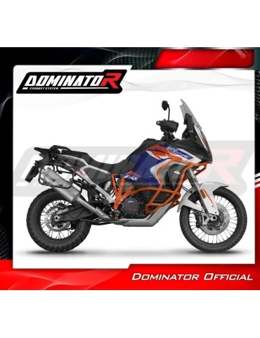 Ligne d'échappement complète inox Dominator P7 pour KTM 1290 Super Adventure (2021-2024)