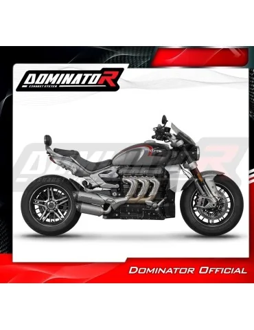 Silencieux slip-on Dominator HP8 Titane pour Triumph Rocket 3 GT (2019-2024)
