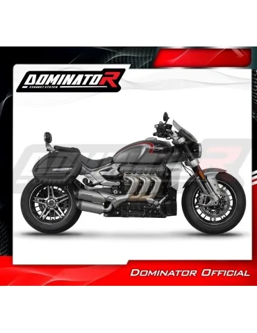 Silencieux slip-on Dominator HP8 Titane pour Triumph Rocket 3 GT (2019-2024)