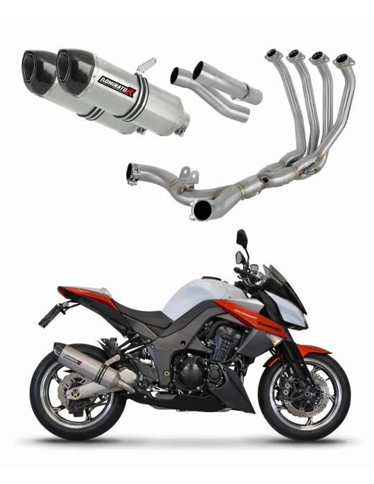 Ligne d'échappement complète inox Dominator HP1 pour Kawasaki Z1000 2014-2016, vue 1