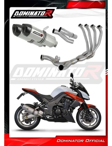 Ligne d'échappement complète inox Dominator HP1 pour Kawasaki Z1000 (2014-2016)
