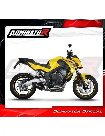 Ligne d'échappement complète inox Dominator HP8 Noir pour Honda CBR 650 F (2014-2018)