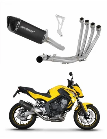 Ligne d'échappement complète inox Dominator HP6 Noir pour Honda CBR 650 F (2014-2018)