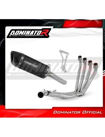 Ligne d'échappement complète inox Dominator HP6 Noir pour Honda CBR 650 F (2014-2018)