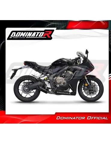 Ligne d'échappement complète inox Dominator HP8 Noir pour Honda CBR 650 R (2019-2023)