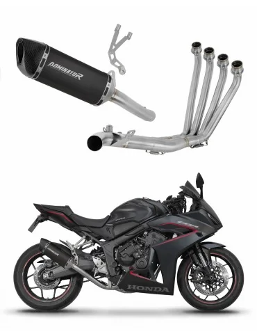 Ligne d'échappement complète inox Dominator HP6 Noir pour Honda CB 650 R / E-Clutch (2024-2025)