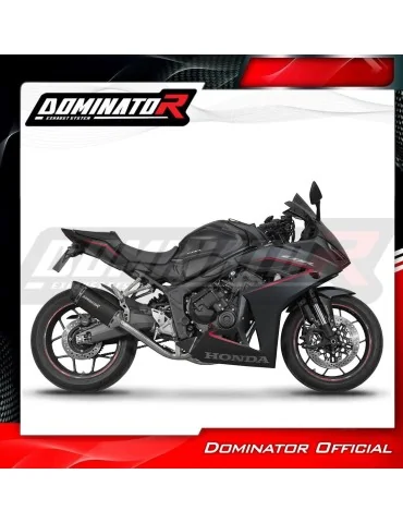Ligne d'échappement complète inox Dominator HP6 Noir pour Honda CB 650 R / E-Clutch (2024-2025)