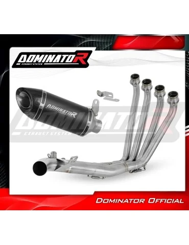 Ligne d'échappement complète inox Dominator HP8 Noir pour Honda CB 650 R / E-Clutch (2024-2025)
