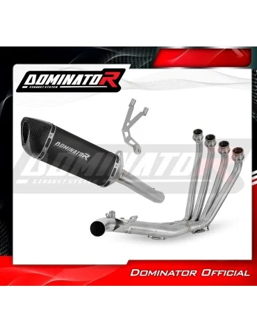 Ligne d'échappement complète inox Dominator HP6 Noir pour Honda CBR 650 R / E-Clutch (2024-2025)