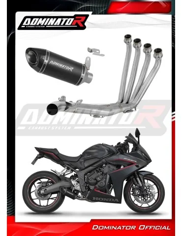 Ligne d'échappement complète inox Dominator HP8 Noir pour Honda CBR 650 R / E-Clutch (2024-2025)