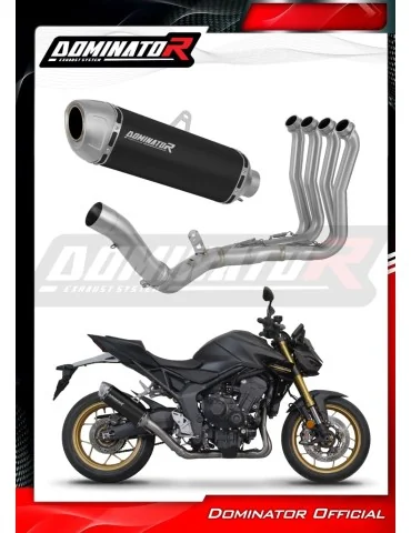 Ligne d'échappement complète inox Dominator S6 Noir pour Honda CB 1000 Hornet / SP (2025)