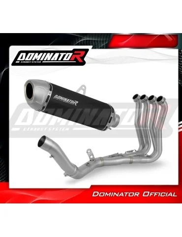 Ligne d'échappement complète inox Dominator S6 Noir pour Honda CB 1000 Hornet / SP (2025)