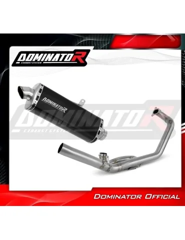 Ligne d'échappement complète inox Dominator P7 Noir pour KTM 1290 Super Adventure (2021-2024)