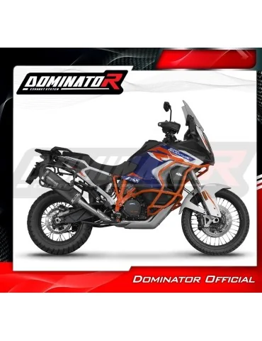 Ligne d'échappement complète inox Dominator HP7 Noir pour KTM 1290 Super Adventure (2021-2024)