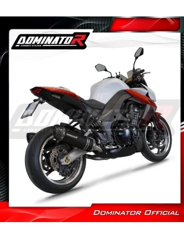 Ligne d'échappement complète inox Dominator HP1 Noir pour Kawasaki Z1000 (2017-2020)