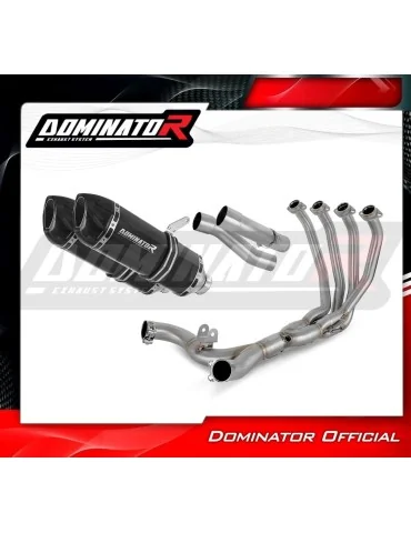 Ligne d'échappement complète inox Dominator HP1 Noir pour Kawasaki Z1000 (2010-2013)