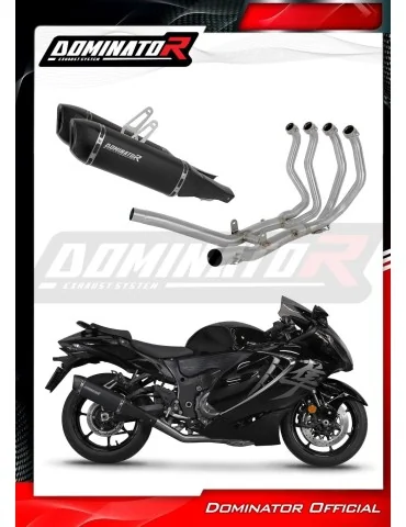 Ligne d'échappement complète inox Dominator HP6 Noir pour Suzuki GSX 1300 R Hayabusa (2021-2024)