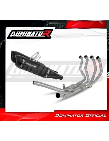 Ligne d'échappement complète inox Dominator HP6 Noir pour Suzuki GSX 1300 R Hayabusa (2021-2024)