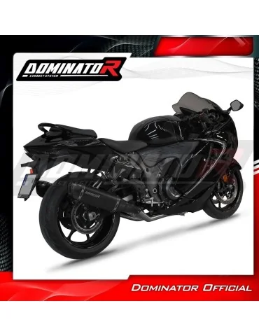 Ligne d'échappement complète inox Dominator HP6 Noir pour Suzuki GSX 1300 R Hayabusa (2021-2024)