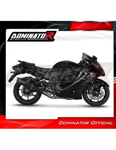 Ligne d'échappement complète inox Dominator HP6 Noir pour Suzuki GSX 1300 R Hayabusa (2021-2024)