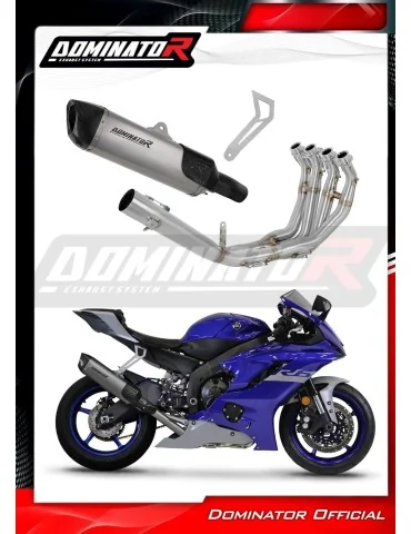 Ligne d'échappement complète Dominator HP6 Titane pour Yamaha YZF R6 (2017-2023)