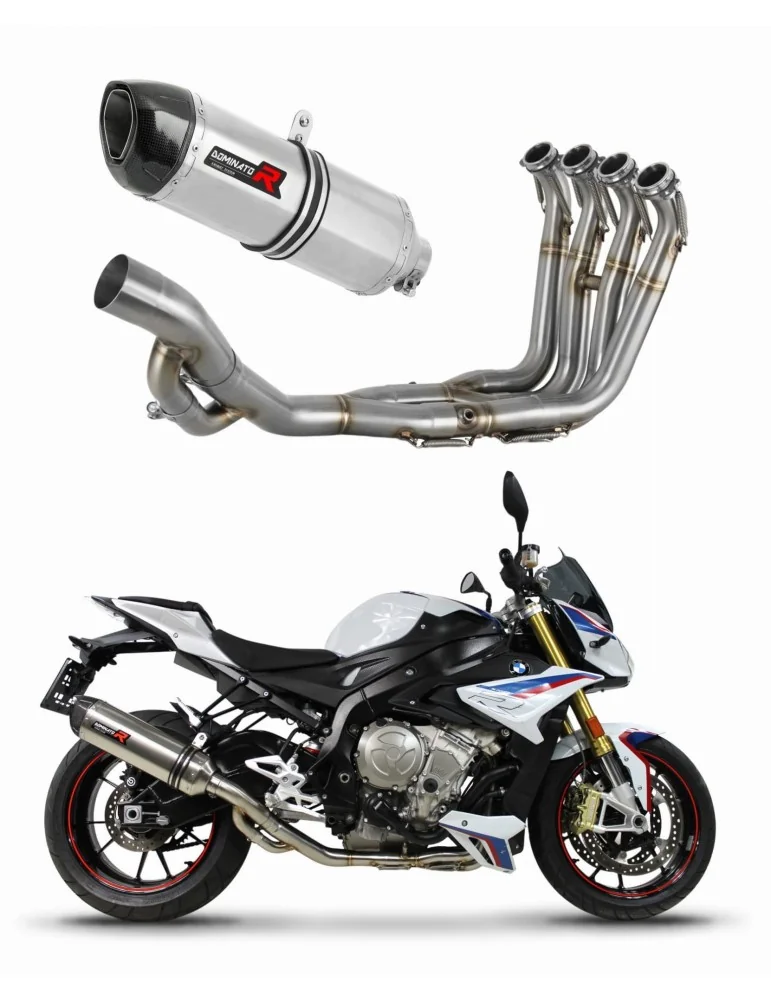 Ligne d'échappement complète inox Dominator HP1 pour BMW S1000R (2017-2020)