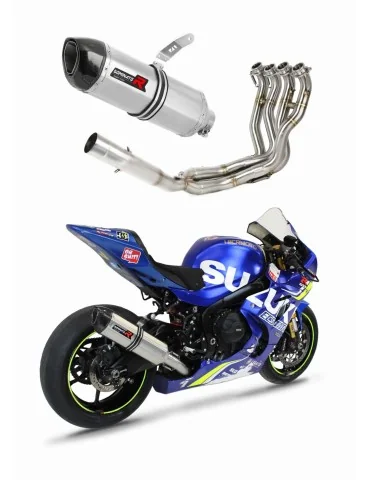 Ligne d'échappement complète inox Dominator HP1 pour Suzuki GSXR 1000 (2017-2021)