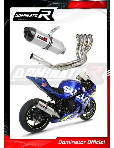 Ligne d'échappement complète inox Dominator HP1 pour Suzuki GSXR 1000 (2017-2021)