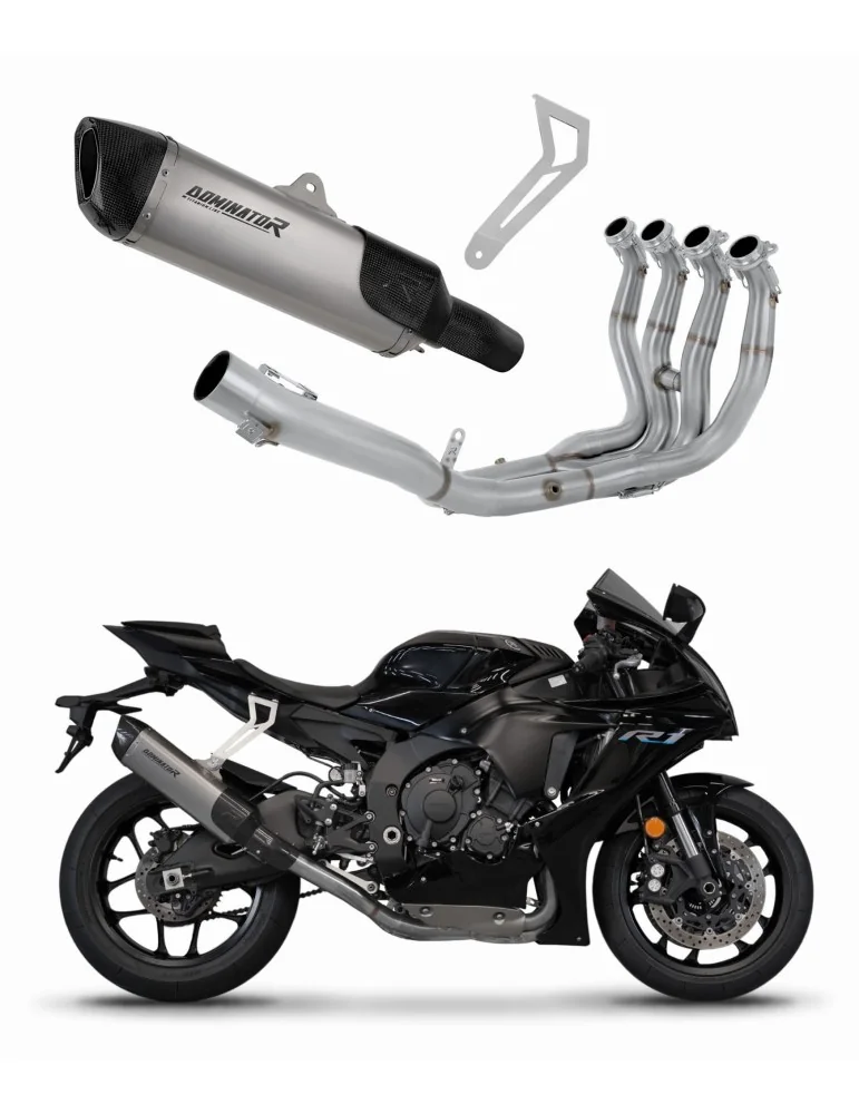 Ligne d'échappement complète Dominator HP6 Titane RACE pour Yamaha YZF R1 1000 RN65 (2020-2024)