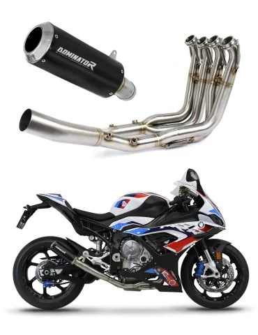 Ligne d'échappement complète inox Dominator GP Noir pour BMW S1000RR (2019-2026)
