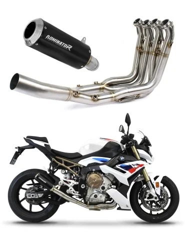 Ligne d'échappement complète inox Dominator GP Noir pour BMW S1000R (2021-2026)