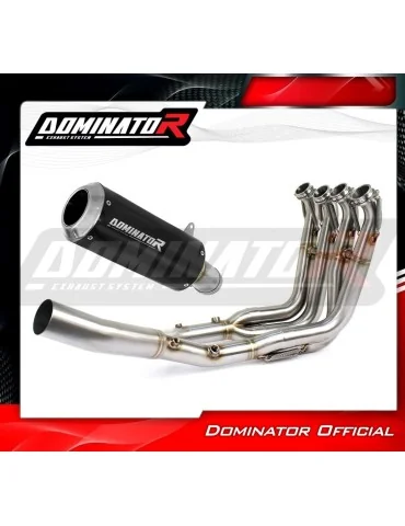 Ligne d'échappement complète inox Dominator GP Noir pour BMW S1000R (2021-2026)
