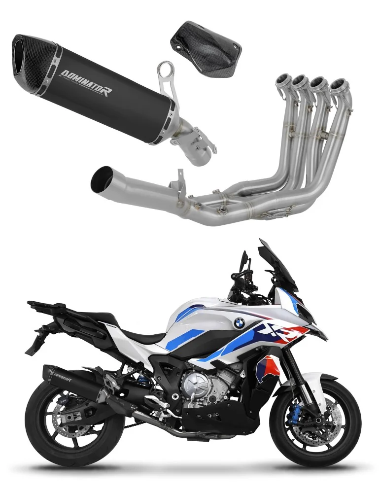 Ligne d'échappement complète inox Dominator HP6 Noir pour BMW S1000XR (2020-2026)