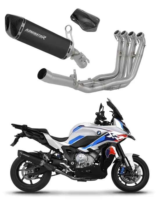 Ligne d'échappement complète inox Dominator HP6 Noir pour BMW S1000XR 2020-2026, vue 1