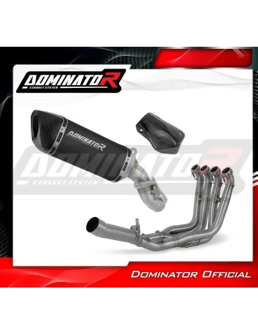Ligne d'échappement complète inox Dominator HP6 Noir pour BMW M1000XR (2020-2026)