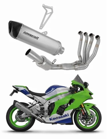 Ligne d'échappement complète Dominator HP6 Titane pour Kawasaki ZX10R / RR (2021-2025)