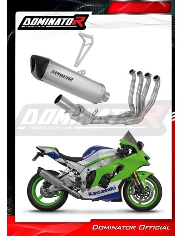 Ligne d'échappement complète Dominator HP6 Titane pour Kawasaki ZX10R / RR (2021-2025)