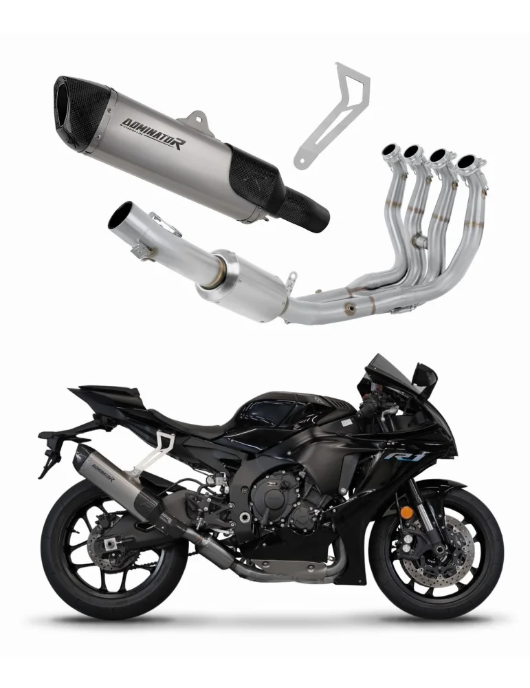 Ligne d'échappement complète Dominator HP6 Titane EX pour Yamaha YZF R1 1000 RN32 (2015-2016)