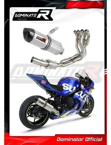 Ligne d'échappement complète inox Dominator HP1 EX pour Suzuki GSXR 1000 (2017-2021)