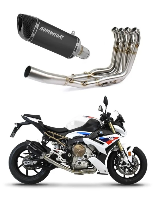 Ligne d'échappement complète inox Dominator HP6 Noir pour BMW M1000R 2022-2026, vue 1