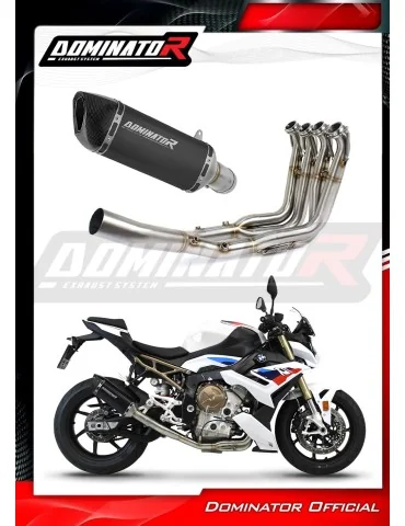 Ligne d'échappement complète inox Dominator HP6 Noir pour BMW S1000R (2021-2026)