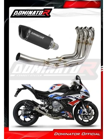 Ligne d'échappement complète inox Dominator HP6 Noir pour BMW S1000RR (2019-2026)