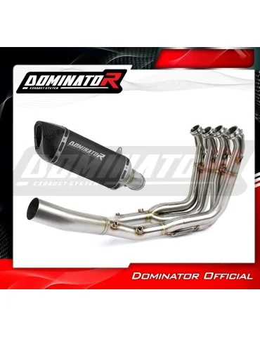 Ligne d'échappement complète inox Dominator HP6 Noir pour BMW S1000RR (2019-2026)