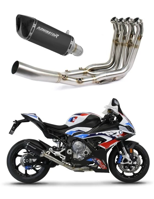Ligne d'échappement complète inox Dominator HP6 Noir pour BMW M1000RR 2020-2024, vue 1